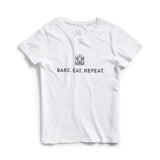 Women's Vintage Bake Eat Repeat Tee